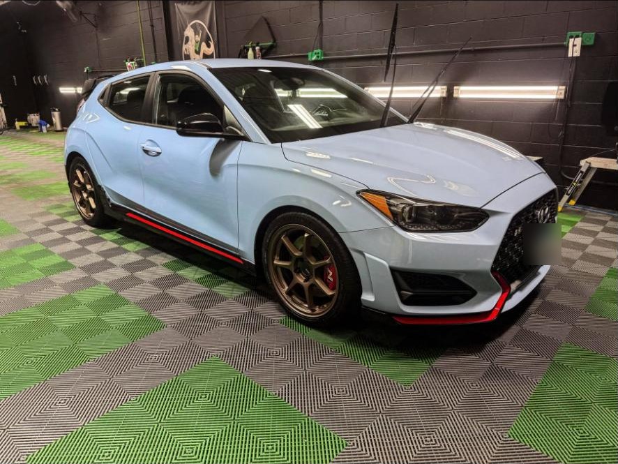 Hyundai Veloster N with 3-year ceramic coating, McHenry County customer